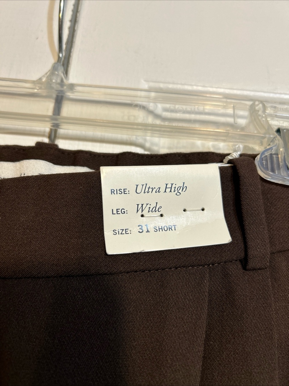 9/6/26NWT Abercrombie & Fitch Ultra High-Rise Wide-Leg Dress Pants Size 31 Short - Picture 5 of 14
